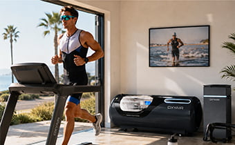 Marathon athlete after training